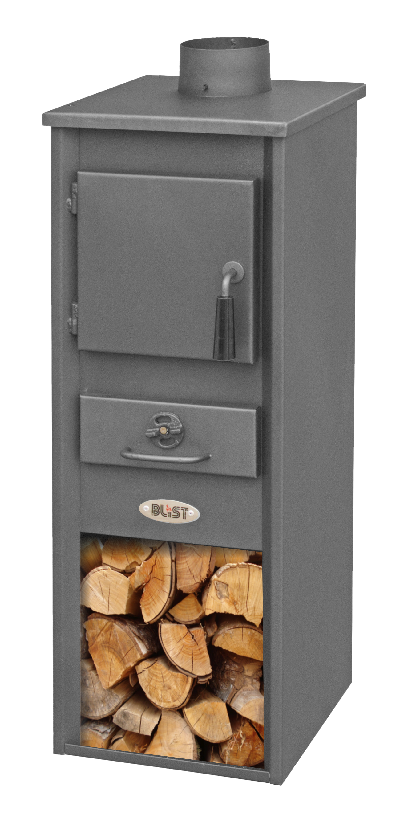Soba combustibil solid Fornello Ekonomik LM N, 7 kW, 34 x 33 x 94 cm
