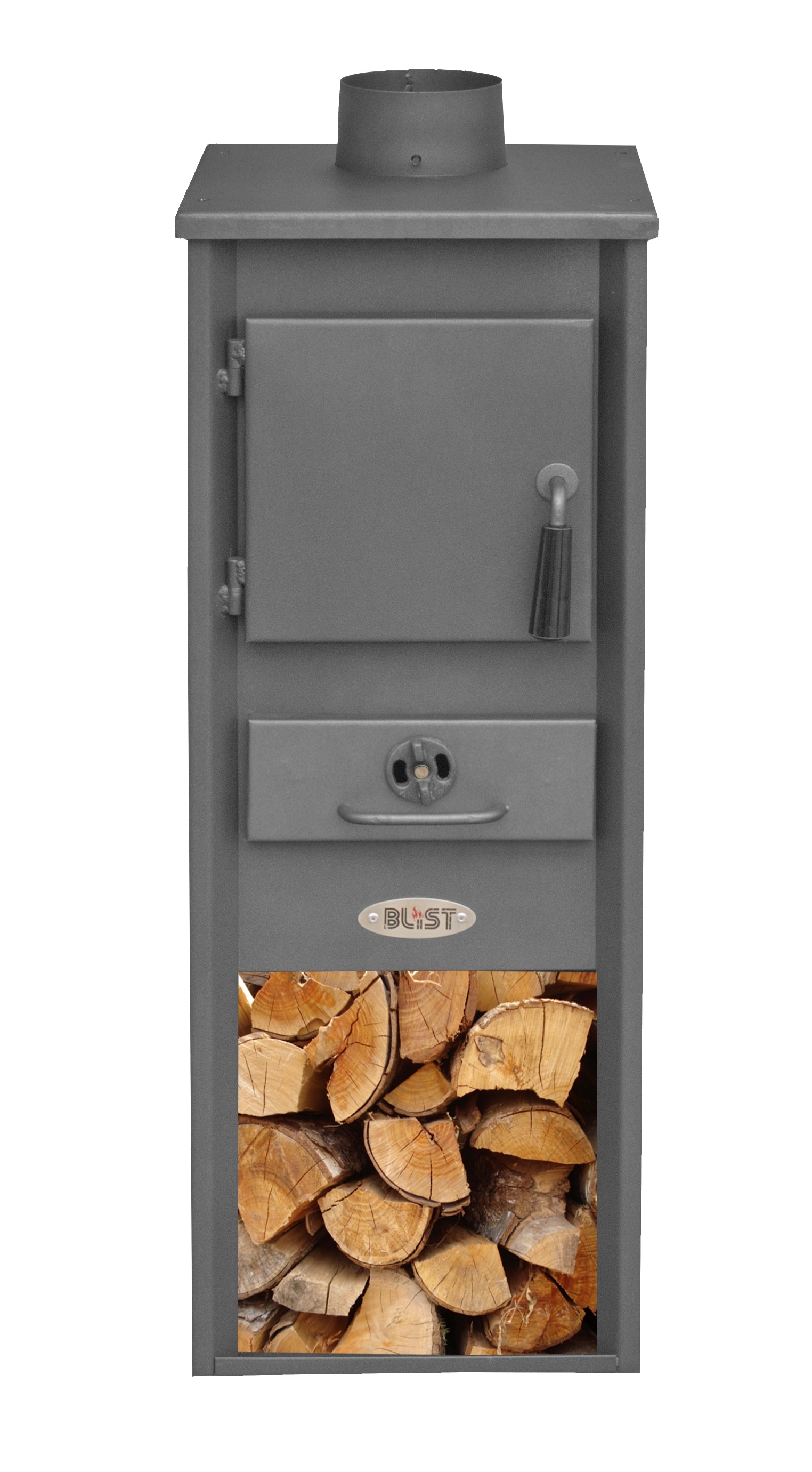 Soba combustibil solid Fornello Ekonomik LM N, 7 kW, 34 x 33 x 94 cm