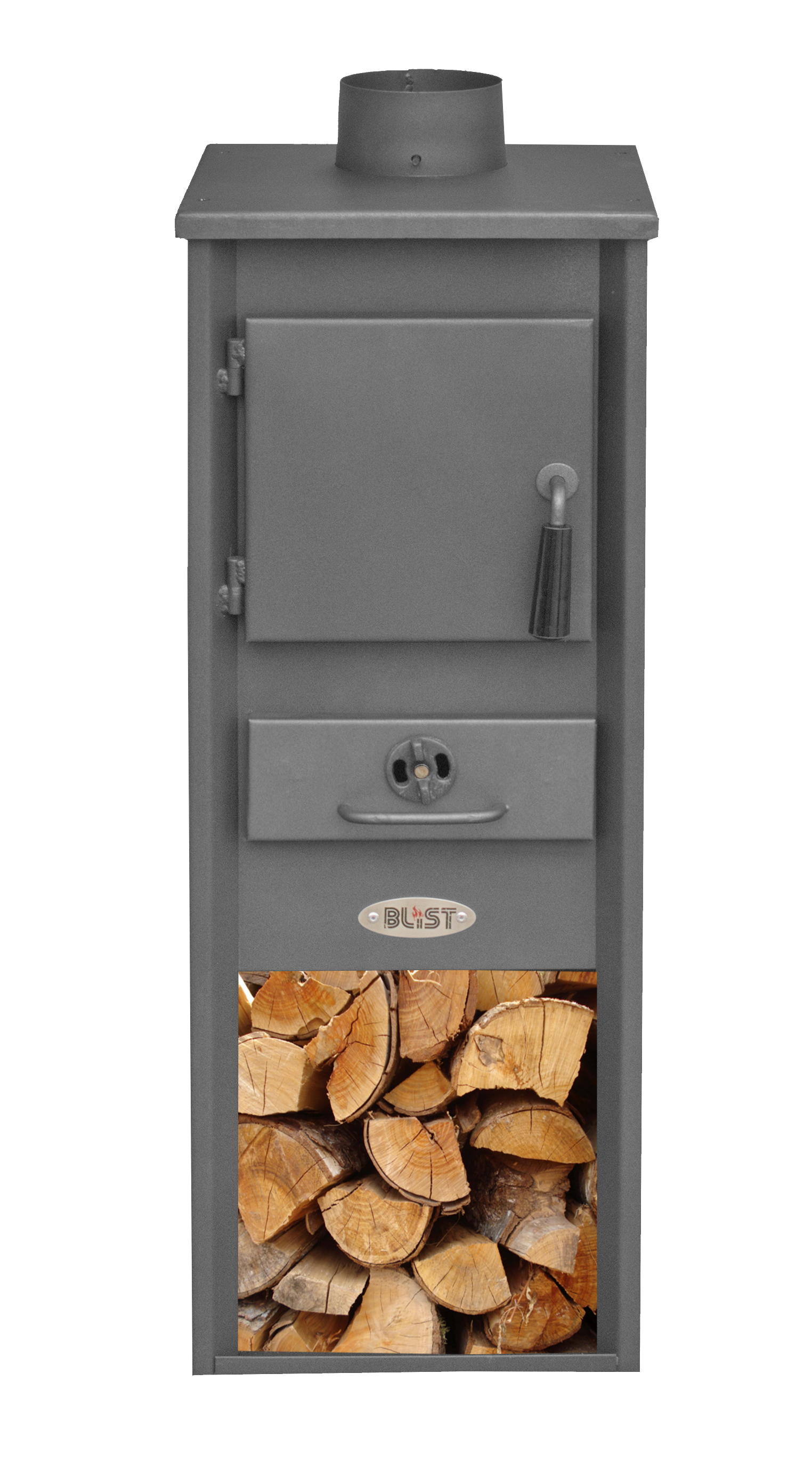 Soba combustibil solid Fornello Ekonomik LM N, 7 kW, 34 x 33 x 94 cm