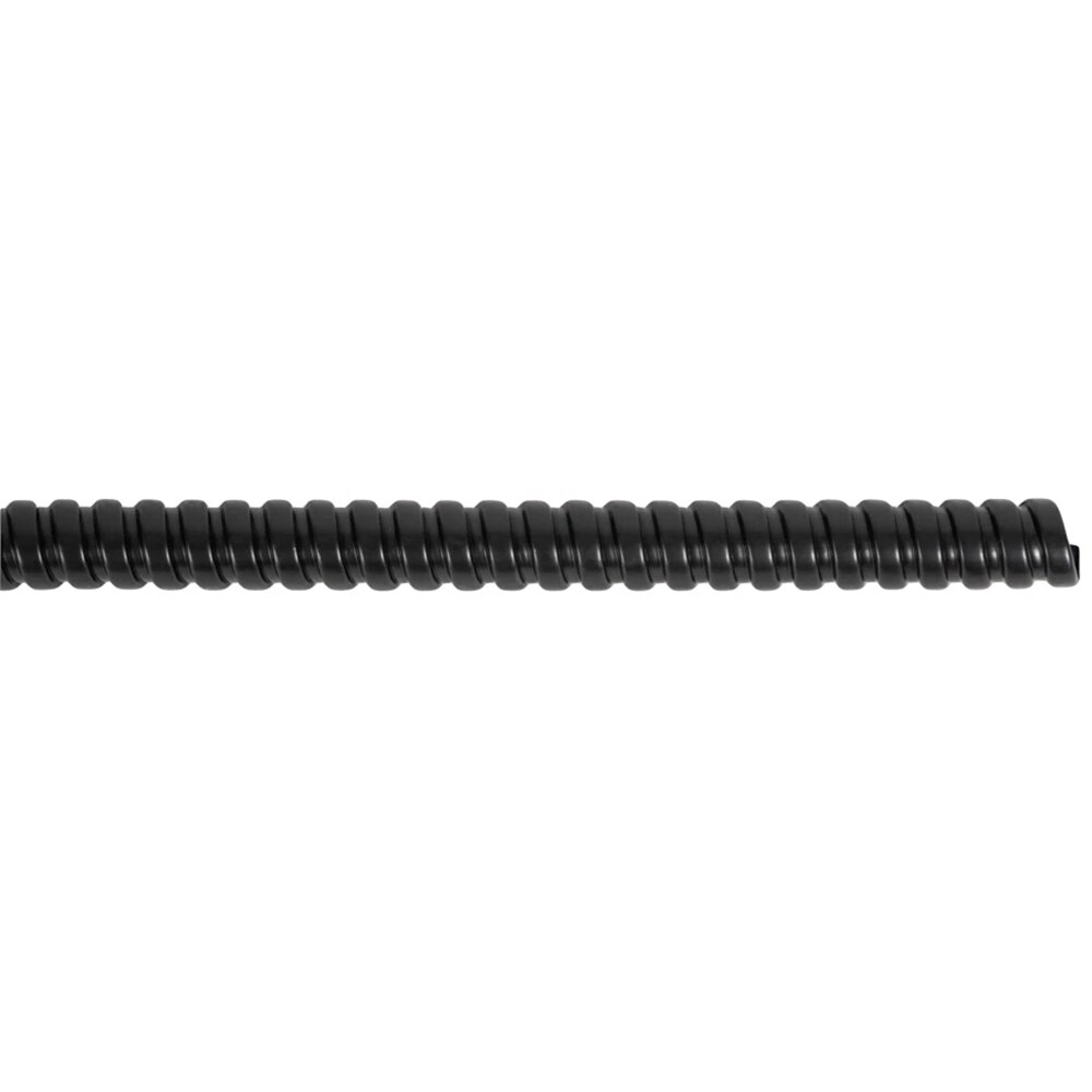 Tub flexibil metalic NOVELITE, PVC, 16mm, 25m, negru