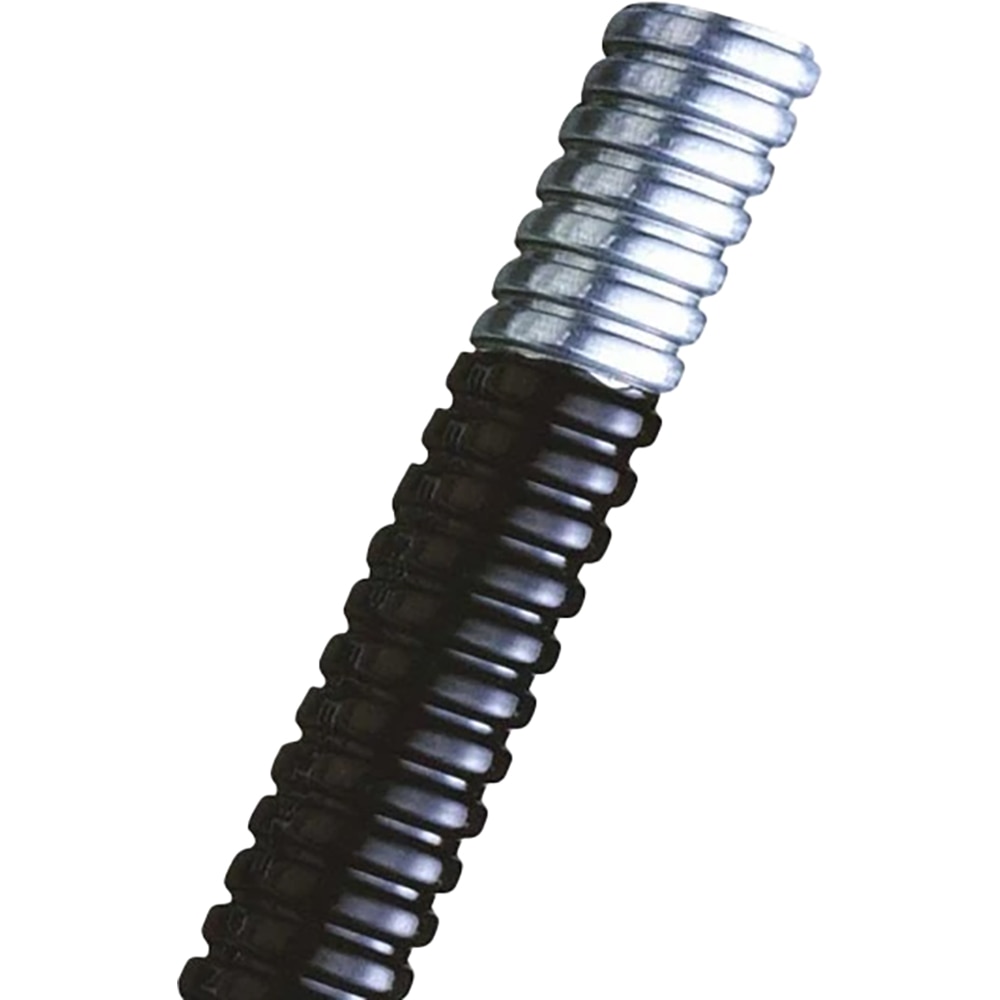 Tub flexibil metalic NOVELITE, PVC, 16mm, 25m, negru