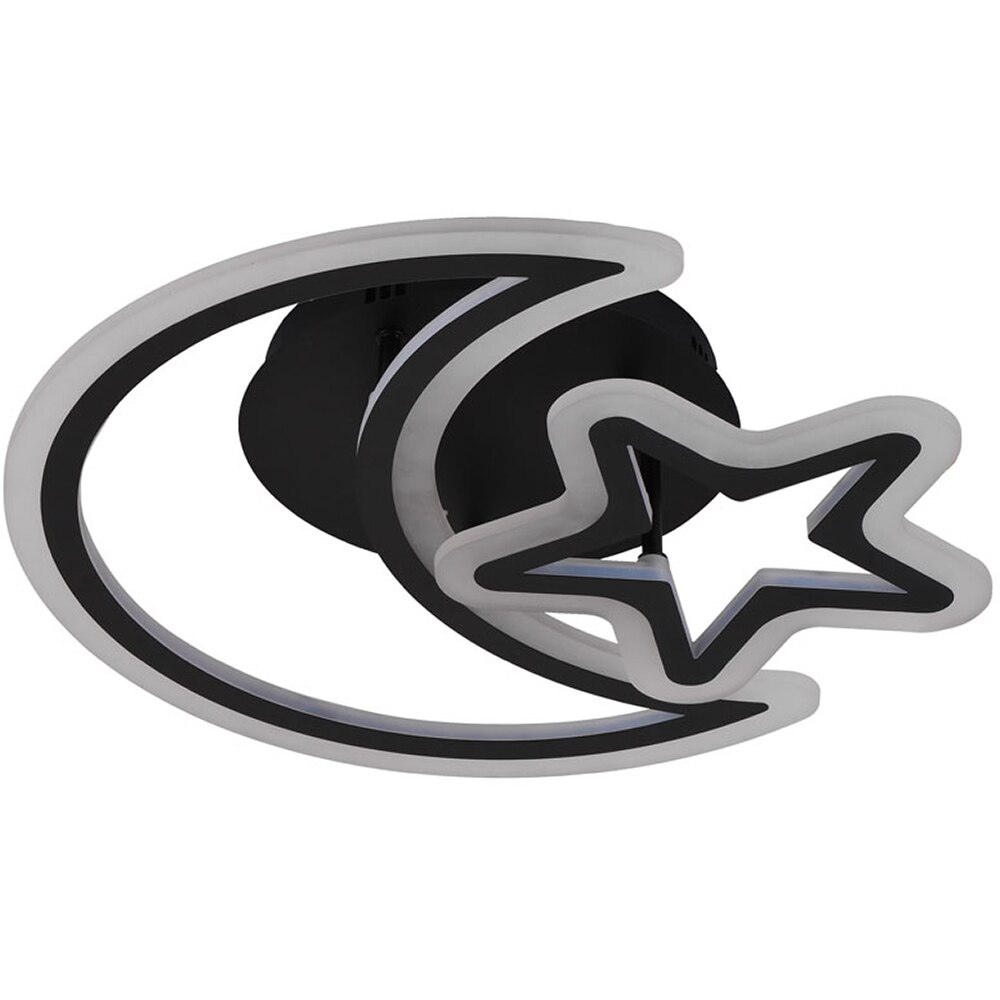 Plafoniera LED ERSTE Night, 50W, 3750lm, IP20, negru