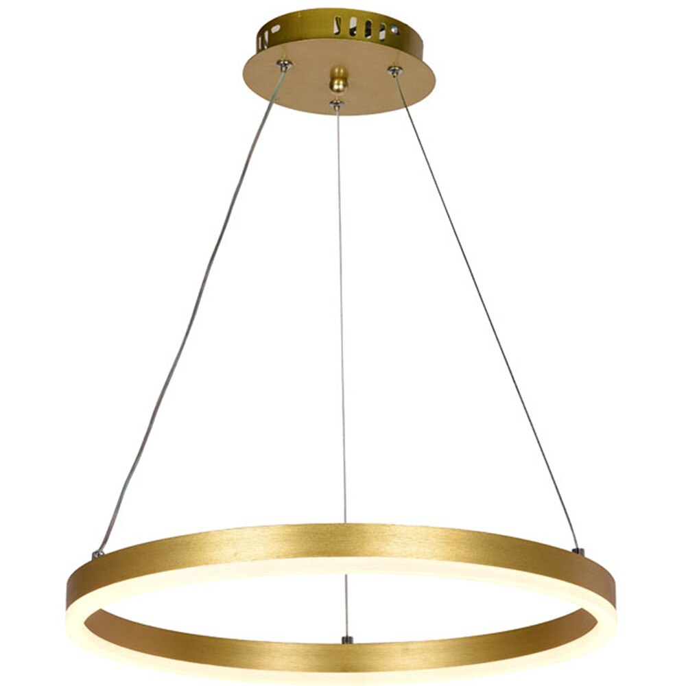 Pendul LED ERSTE Round, 30W, 2100lm, IP20, auriu