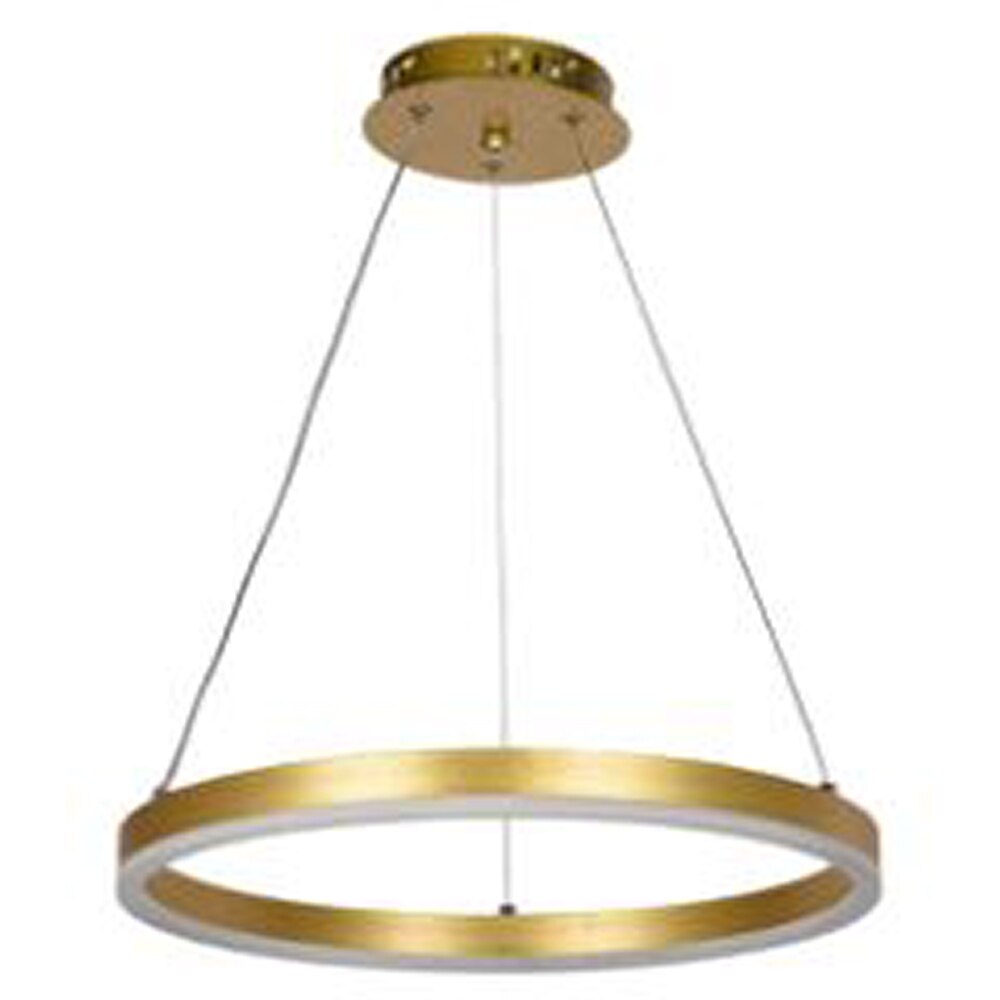 Pendul LED ERSTE Round, 30W, 2100lm, IP20, auriu