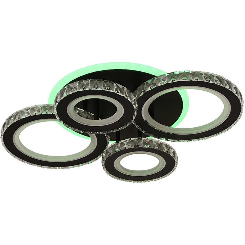 Plafoniera LED ERSTE Echo, 90W, 6930lm, IP20, negru