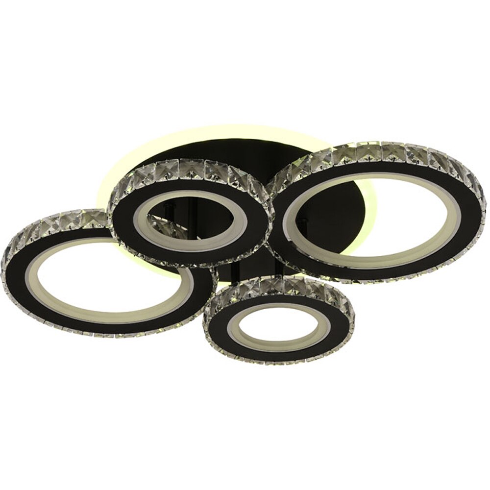 Plafoniera LED ERSTE Echo, 90W, 6930lm, IP20, negru