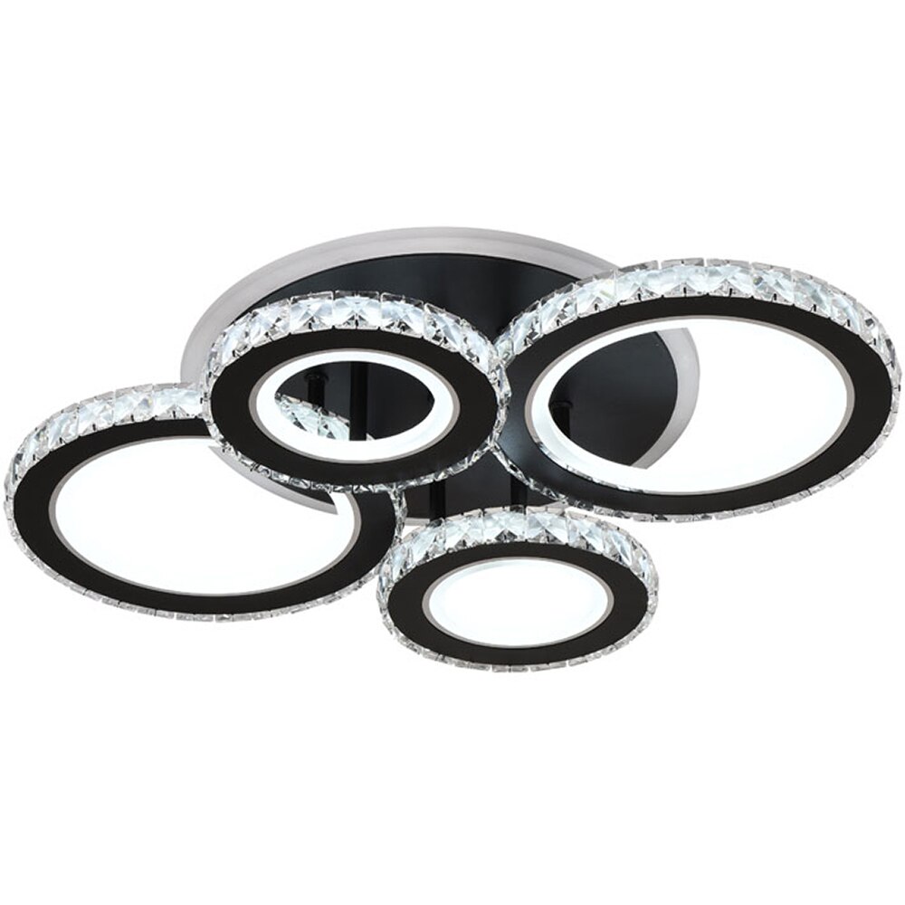 Plafoniera LED ERSTE Echo, 90W, 6930lm, IP20, negru