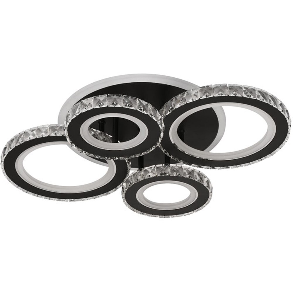 Plafoniera LED ERSTE Echo, 90W, 6930lm, IP20, negru