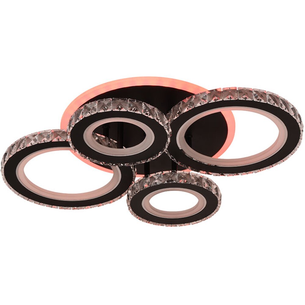 Plafoniera LED ERSTE Echo, 90W, 6930lm, IP20, negru