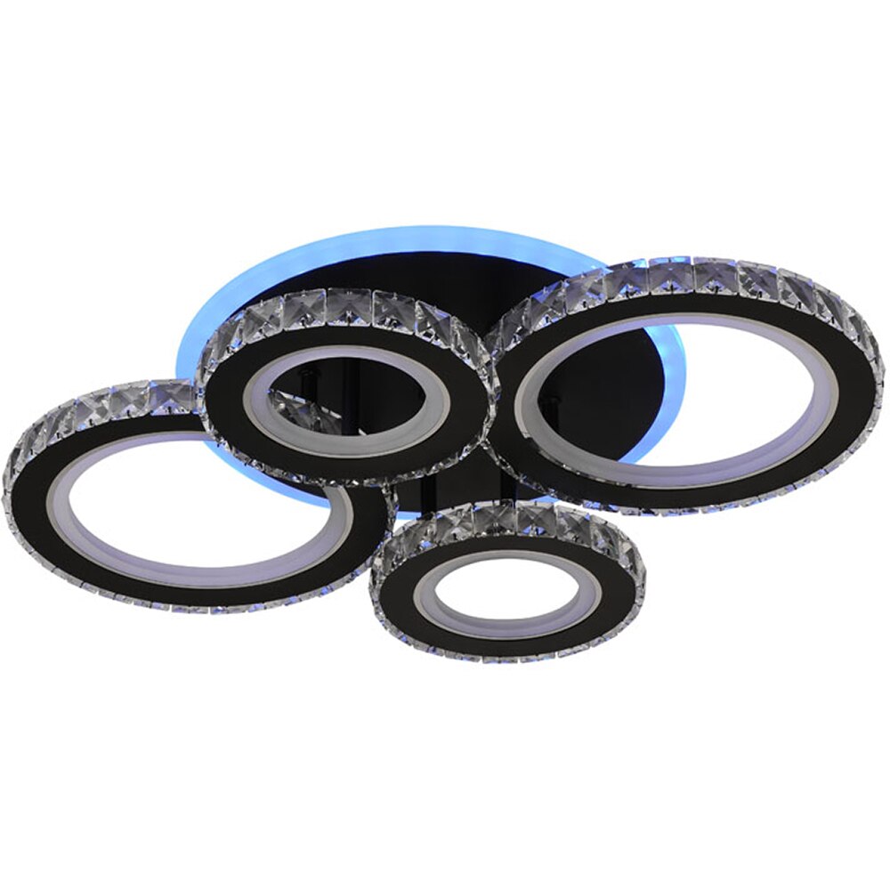 Plafoniera LED ERSTE Echo, 90W, 6930lm, IP20, negru