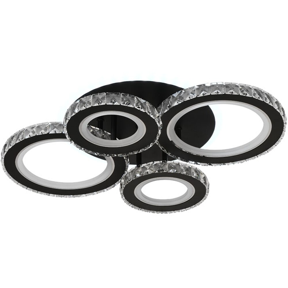 Plafoniera LED ERSTE Echo, 90W, 6930lm, IP20, negru