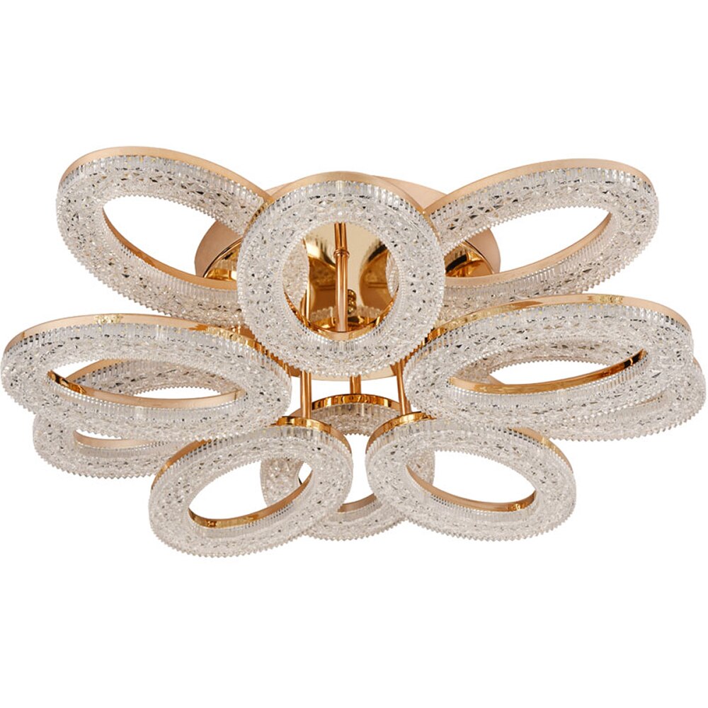 Lustra LED ERSTE Lucce, 120W, 15360lm, IP20, auriu