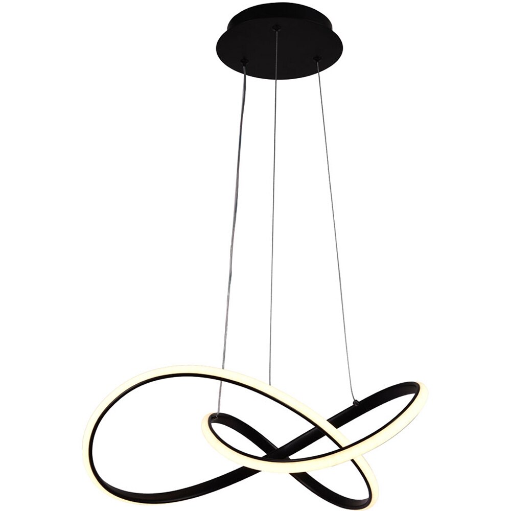 Pendul LED ERSTE Libra, 55W, 3410lm, IP20, negru