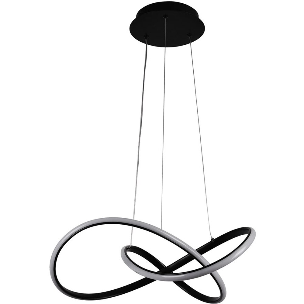 Pendul LED ERSTE Libra, 55W, 3410lm, IP20, negru