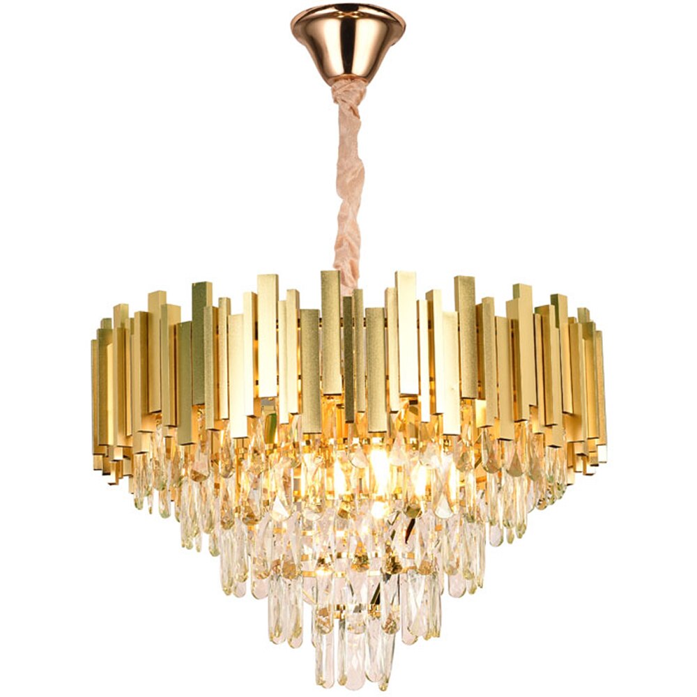 Candelabru ERSTE Cristal, E14, 40W, IP20, auriu