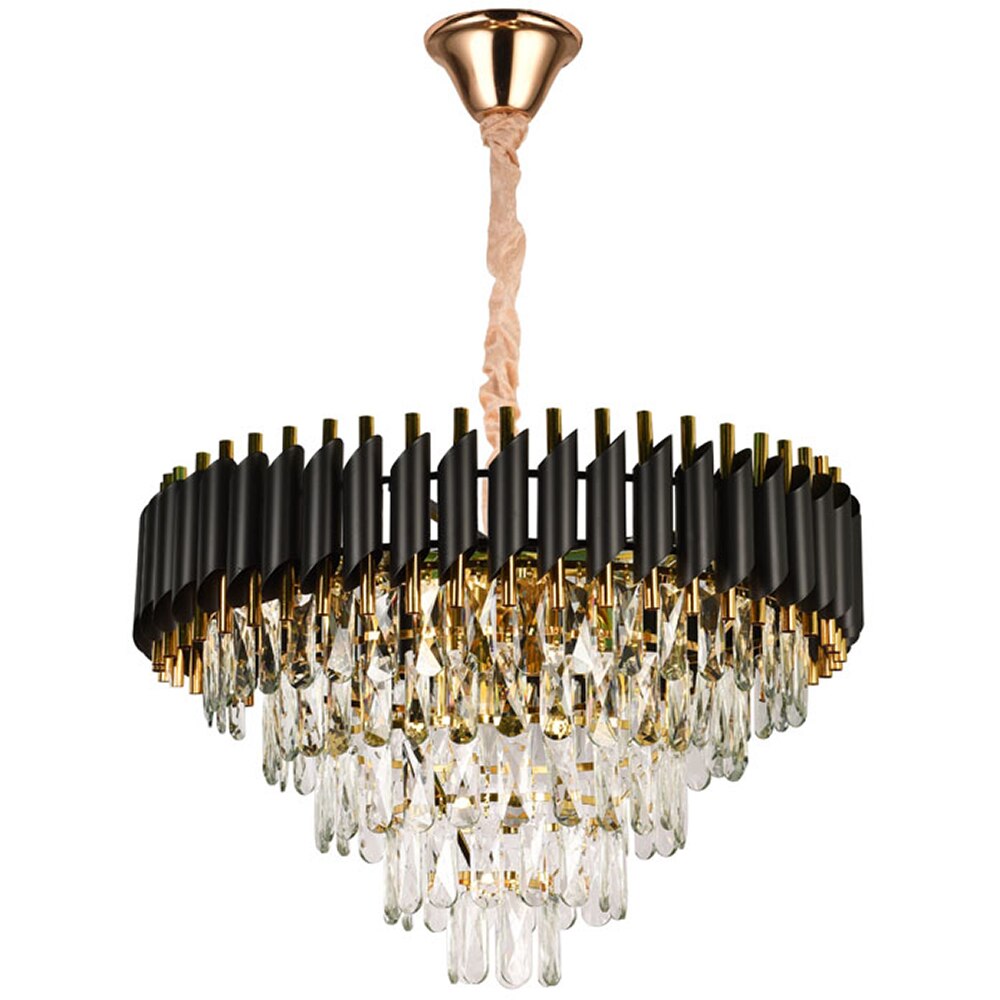 Candelabru ERSTE Cristal, E14, 40W, IP20, auriu