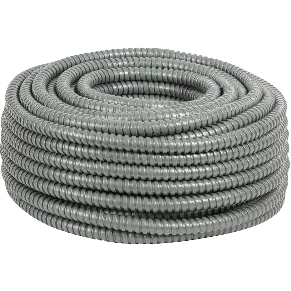 Tub flexibil metalic NOVELITE, PVC, 16mm, 25m, gri