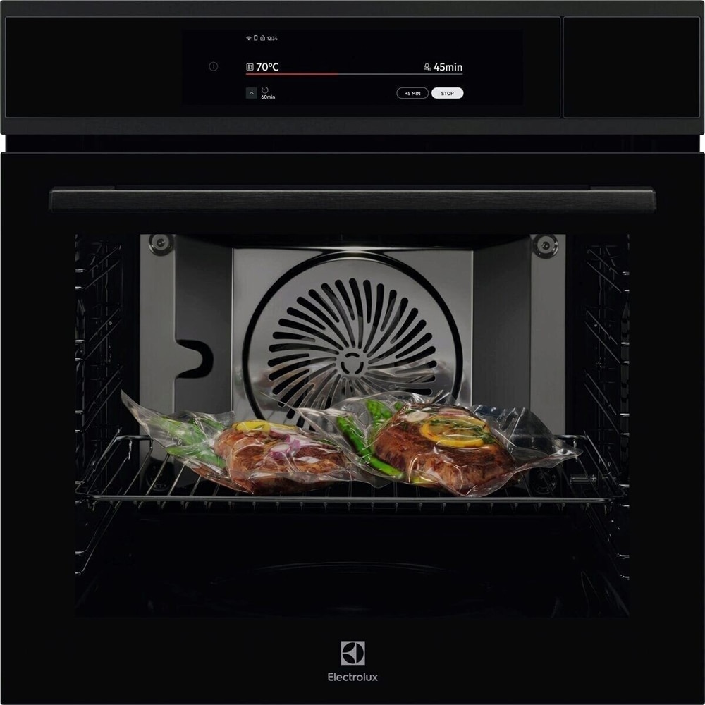 Cuptor incorporabil ELECTROLUX EOA9S3SH, Electric, SteamPro, Autocuratare cu abur, 70 l, Clasa A++, Wi-Fi, negru