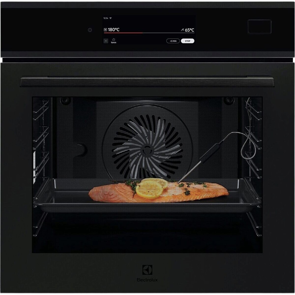 Cuptor incorporabil ELECTROLUX EOB9S3ST, Electric, SteamPro, Autocuratare cu abur, 70 l, Clasa A++, Wi-Fi, negru mat