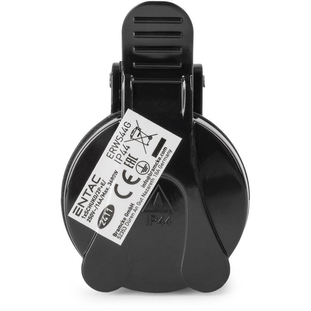Priza impamantare ENTAC,3680W, 16A, IP44, negru