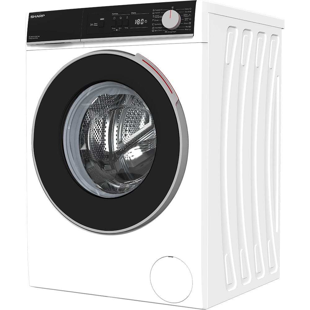 Masina de spalat rufe frontala SHARP ES-NFA014DW1NA-EE, Steam, 10 kg, 1400rpm, Clasa A, alb