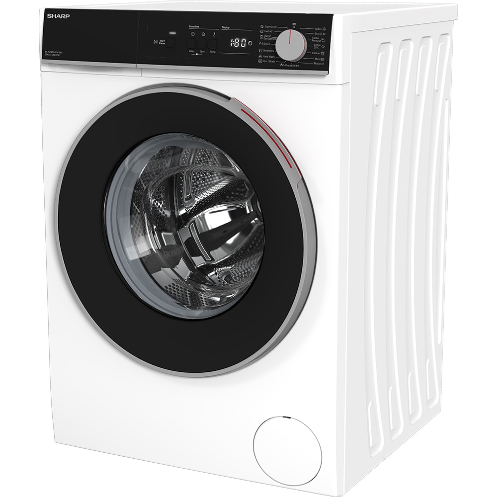Masina de spalat rufe frontala SHARP ES-NFA014DW1NA-EE, Steam, 10 kg, 1400rpm, Clasa A, alb