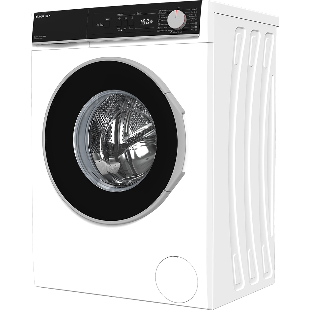 Masina de spalat rufe frontala SHARP ES-NFA714BW1NNA-EE, AllergySmart, 7 kg, 1400rpm, Clasa A, alb