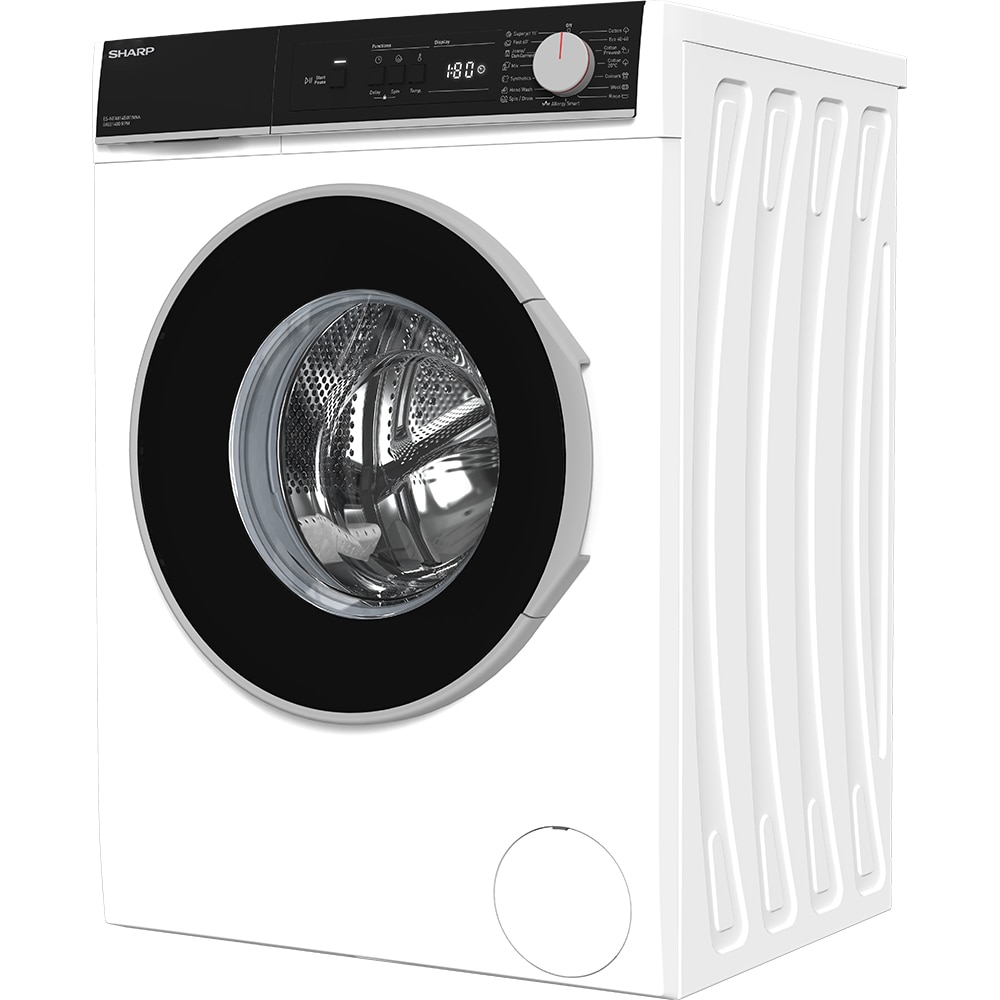 Masina de spalat rufe frontala SHARP ES-NFA814BW1NNA-EE, AllergySmart, 8 kg, 1400rpm, Clasa A, alb