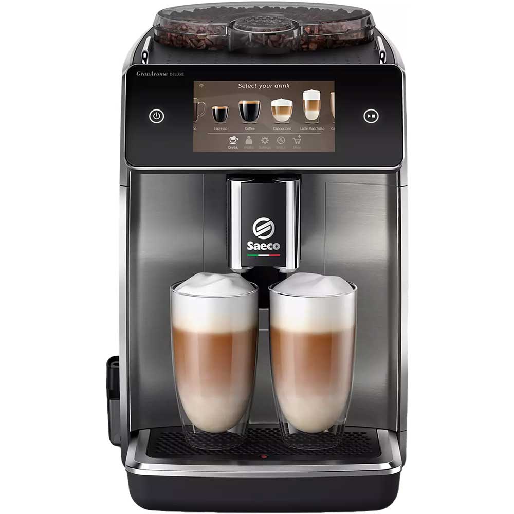Espressor automat SAECO GranAroma Deluxe SM6685/00, 1.8l, 15 bar, 1500W, argintiu-negru
