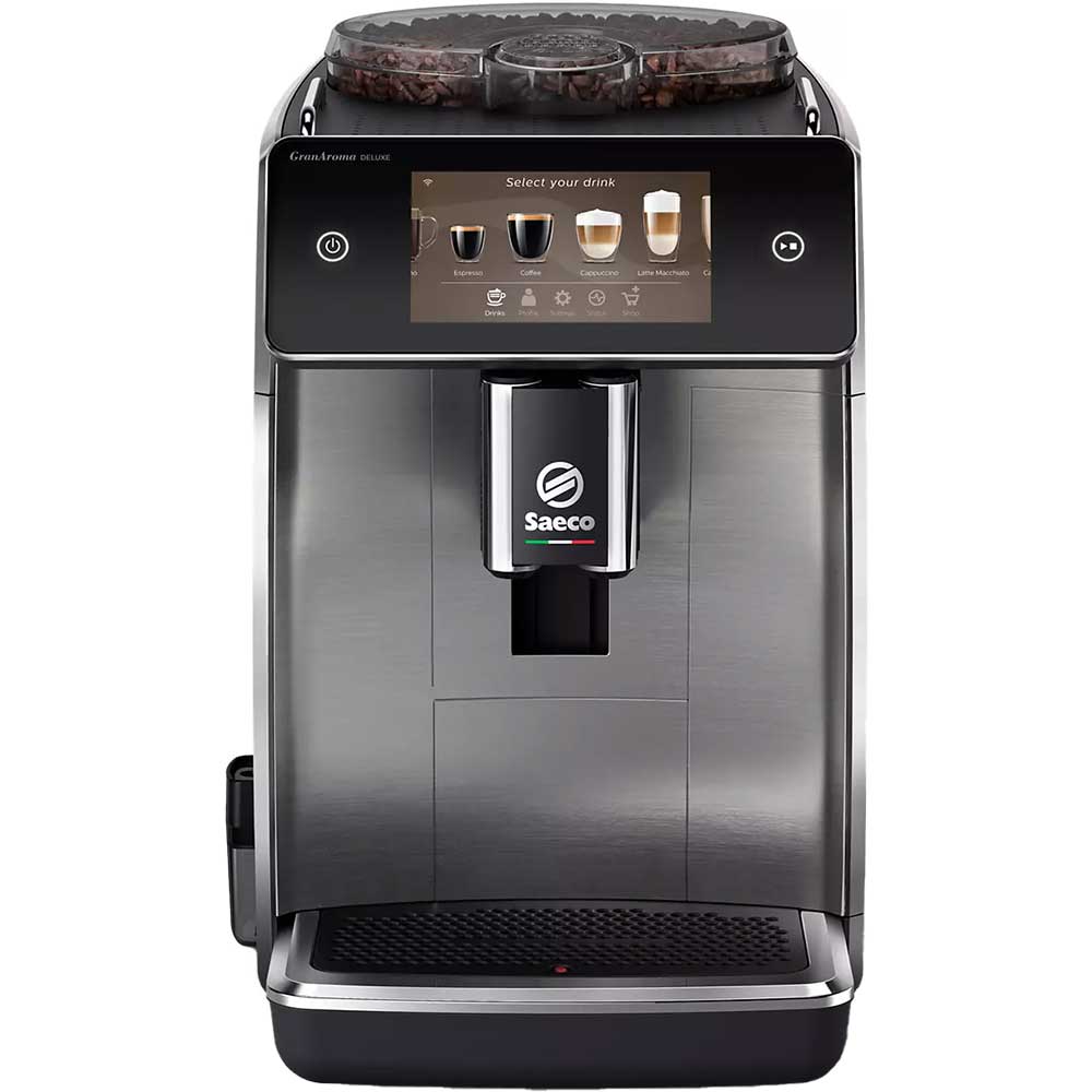 Espressor automat SAECO GranAroma Deluxe SM6685/00, 1.8l, 15 bar, 1500W, argintiu-negru
