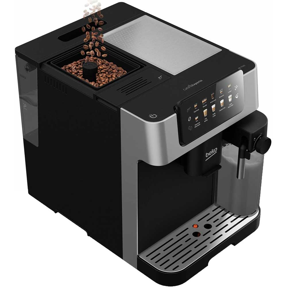 Espressor automat BEKO CaffeExperto CEG7304X, 2l, 1350W, 19 bar, negru-argintiu
