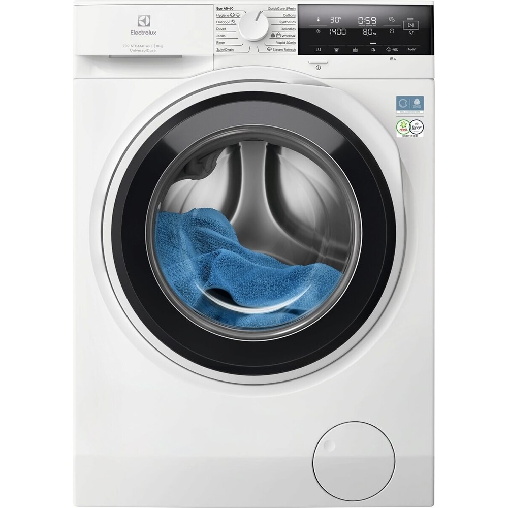 Masina de spalat rufe frontala ELECTROLUX SteamCare 700 EW7F3614SUE, 10 kg, 1600rpm, Clasa A, alb