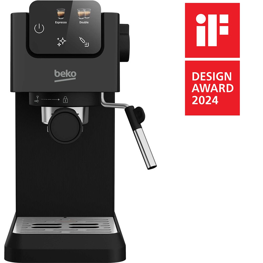 Espressor manual BEKO CaffeExperto CEP5302B, 1.1l, 1628W, 15 bar, negru