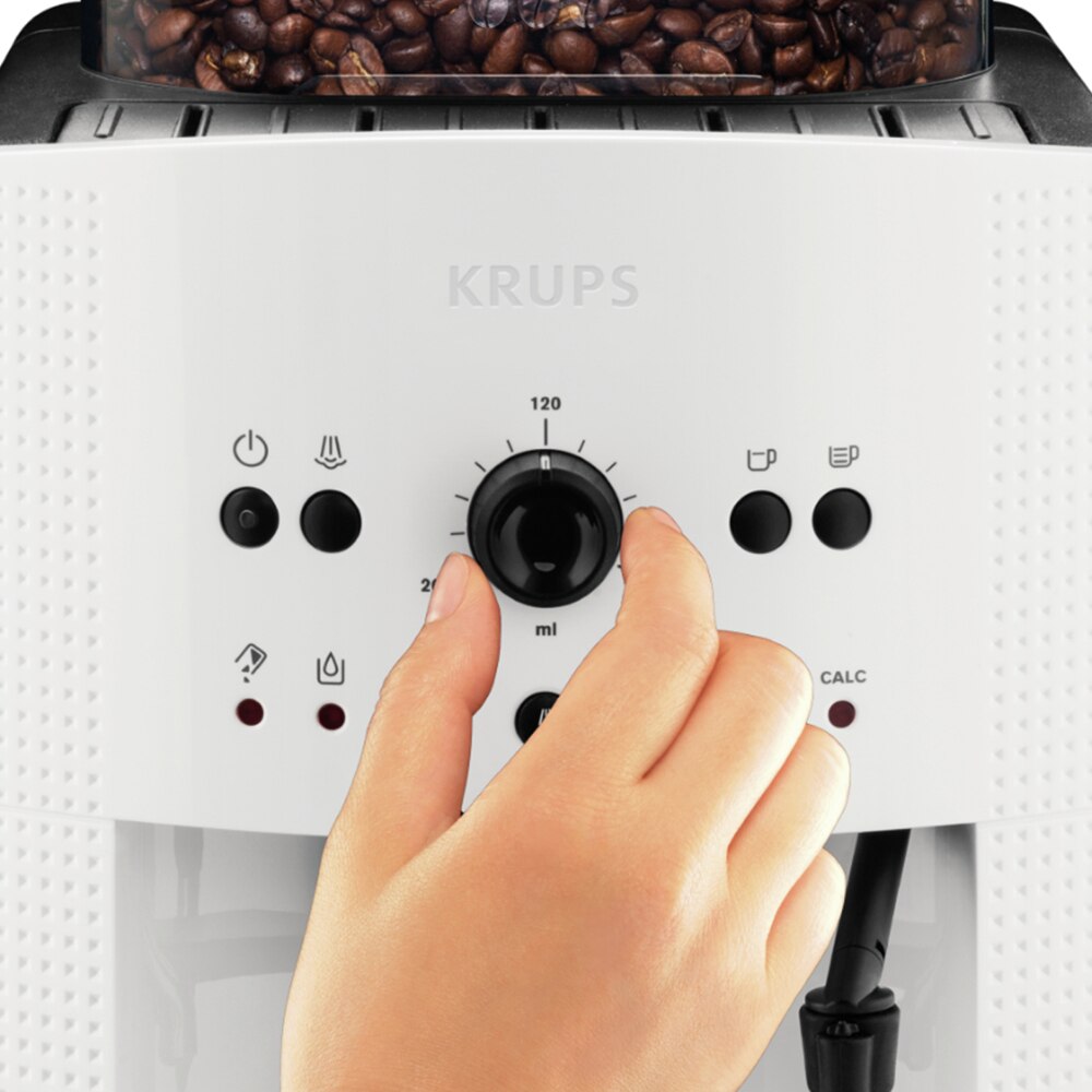 Espressor automat KRUPS Espresseria EA8105, 1.7l, 1450W, 15 bar, alb-negru