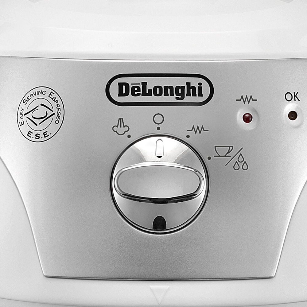 Espressor manual DELONGHI EC221.W, 1l, 1100W, 15 bar, sistem Cappuccino, alb-negru
