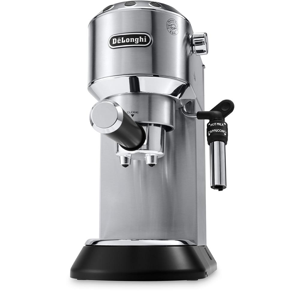 Espressor manual DELONGHI Dedica Style EC685.M, 1.1l, 1300W, 15 bar, sistem Cappuccino, argintiu-negru