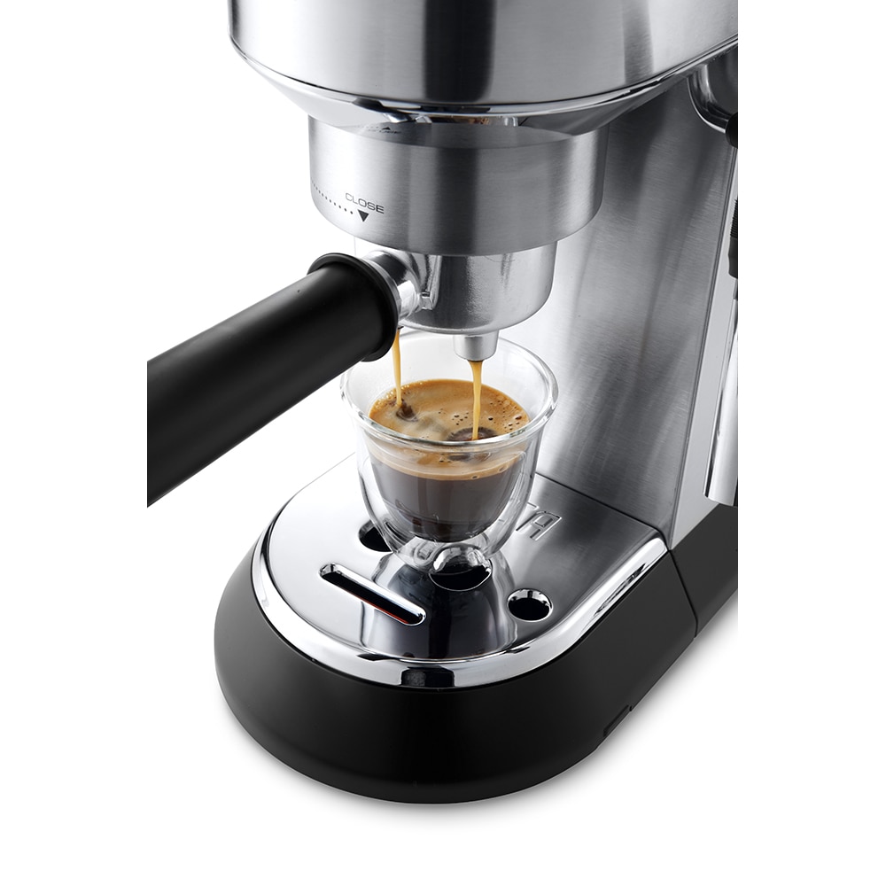 Espressor manual DELONGHI Dedica Style EC685.M, 1.1l, 1300W, 15 bar, sistem Cappuccino, argintiu-negru
