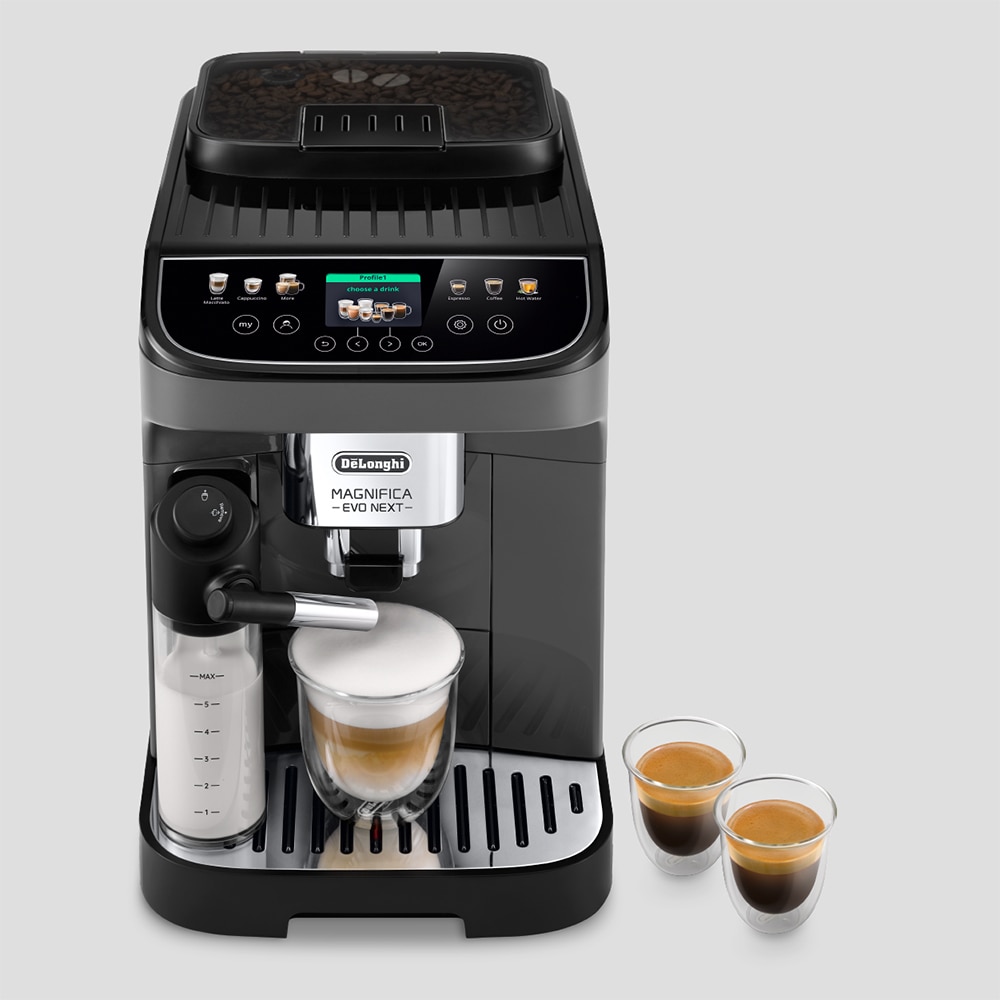 Espressor automat DELONGHI Magnifica Evo Next ECAM310.60.GB, 1.9l, 1450W, 15 bar, gri-negru
