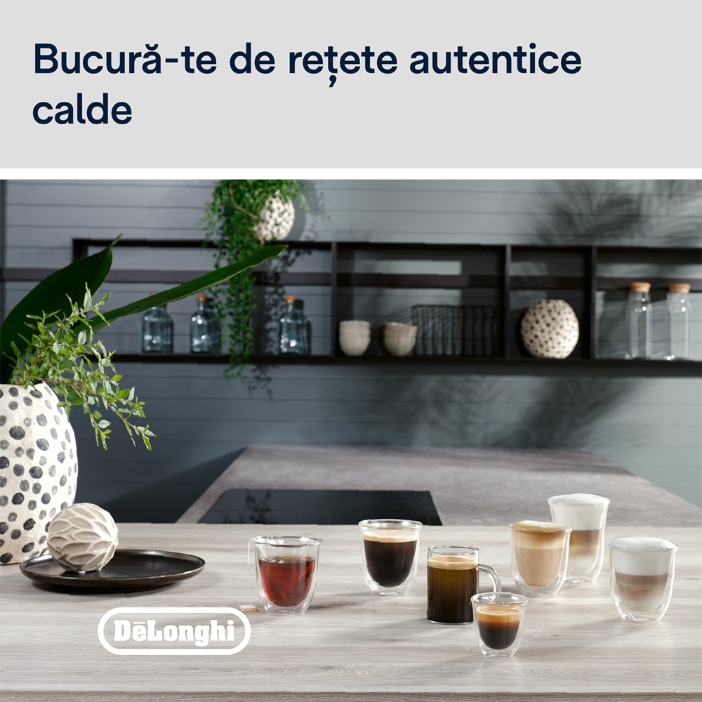 Espressor automat DELONGHI Magnifica Evo Next ECAM310.60.GB, 1.9l, 1450W, 15 bar, gri-negru