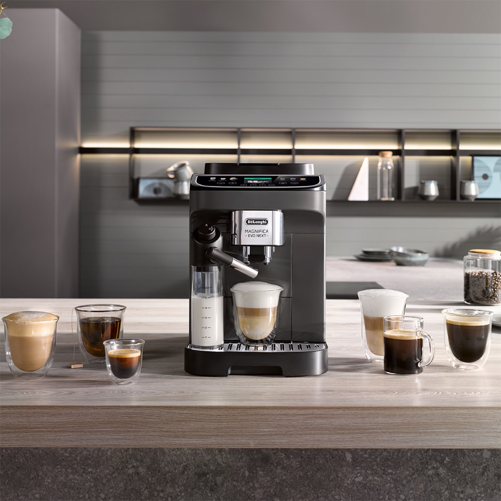 Espressor automat DELONGHI Magnifica Evo Next ECAM310.60.GB, 1.9l, 1450W, 15 bar, gri-negru