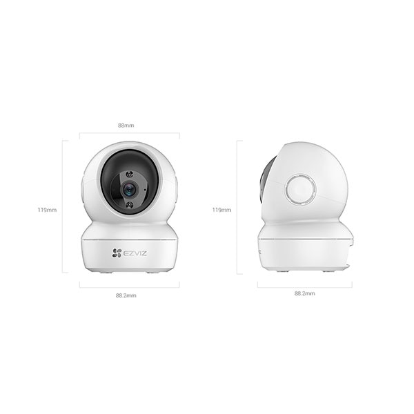 Camera IP Wireless EZVIZ C6N, 2K, IR10m, Night Vision, Motion Detection, Pan/Tilt 360 grade, alb