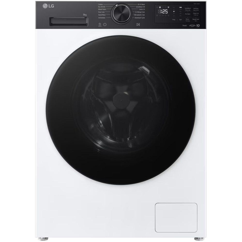 Masina de spalat rufe frontala LG F2X50S9TKB, AI Direct Drive, 9 kg, 1200rpm, Clasa A, alb