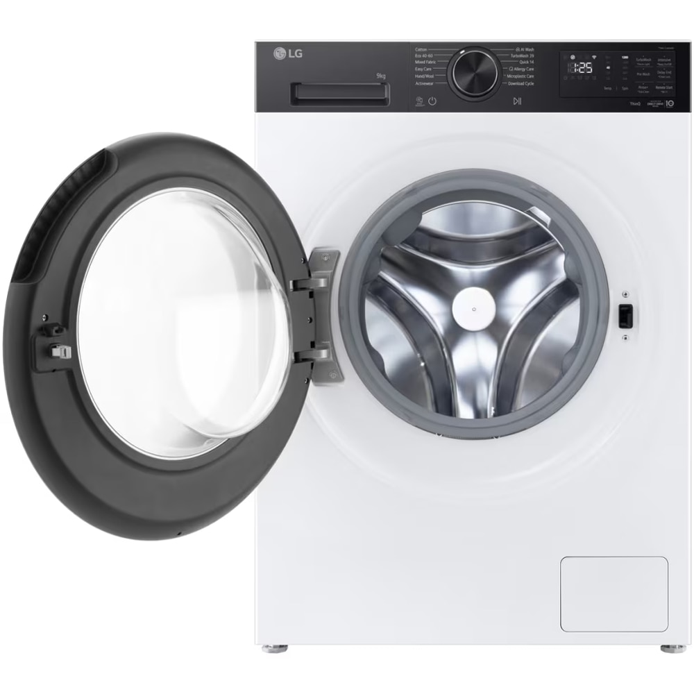 Masina de spalat rufe frontala LG F2X50S9TKB, AI Direct Drive, 9 kg, 1200rpm, Clasa A, alb