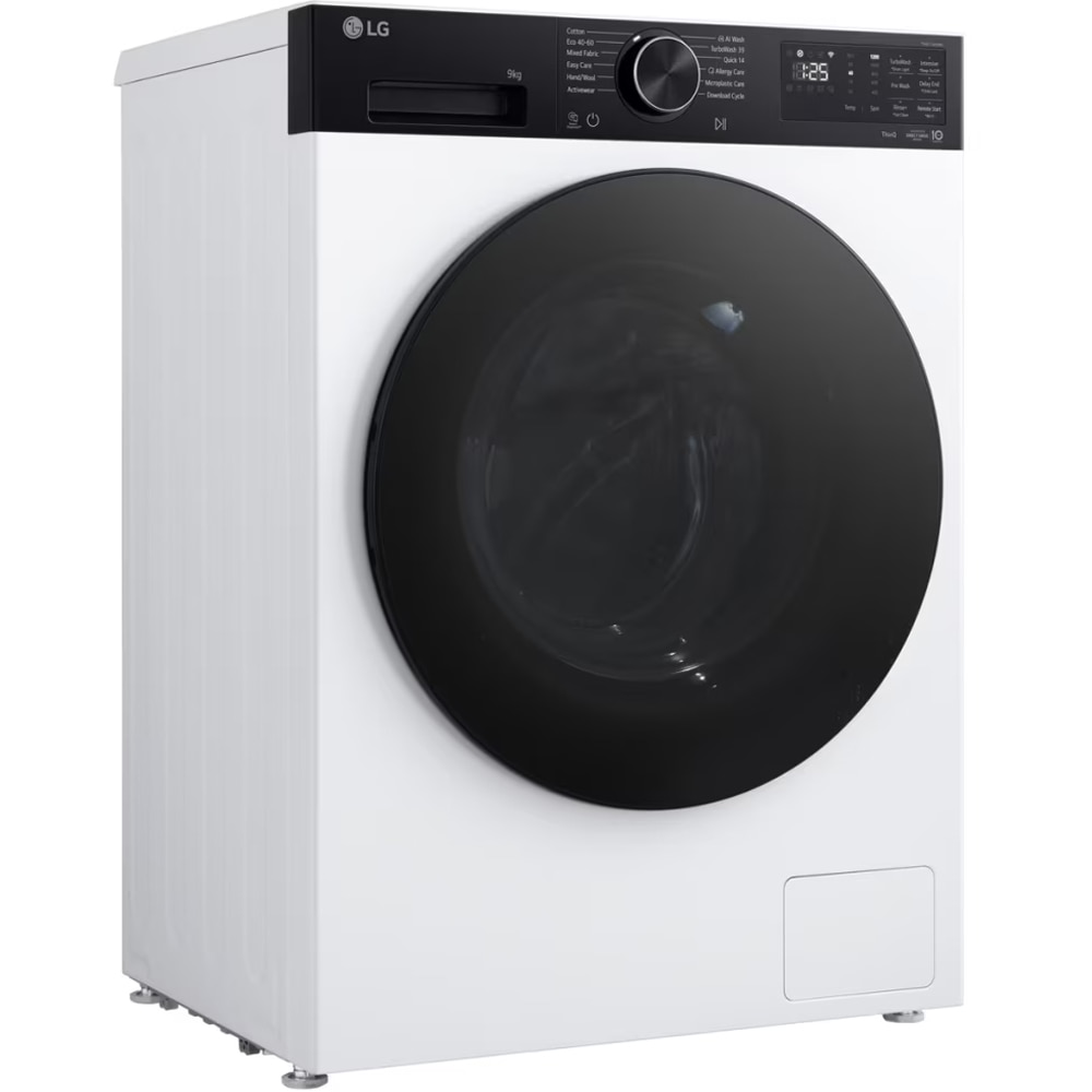 Masina de spalat rufe frontala LG F2X50S9TKB, AI Direct Drive, 9 kg, 1200rpm, Clasa A, alb