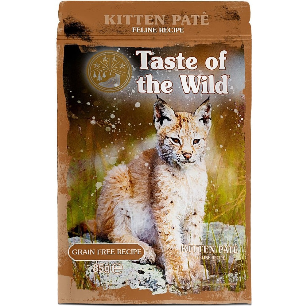 Hrana umeda pentru pisici TASTE OF THE WILD, Junior, Pui, 12 x 85 g