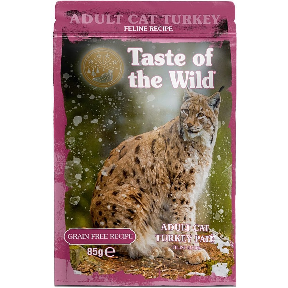 Hrana umeda pentru pisici TASTE OF THE WILD, Adult, Curcan, 12 x 85 g