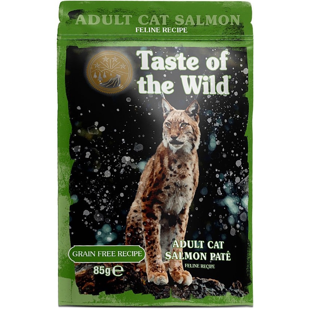 Hrana umeda pentru pisici TASTE OF THE WILD, Adult, Somon, 12 x 85 g