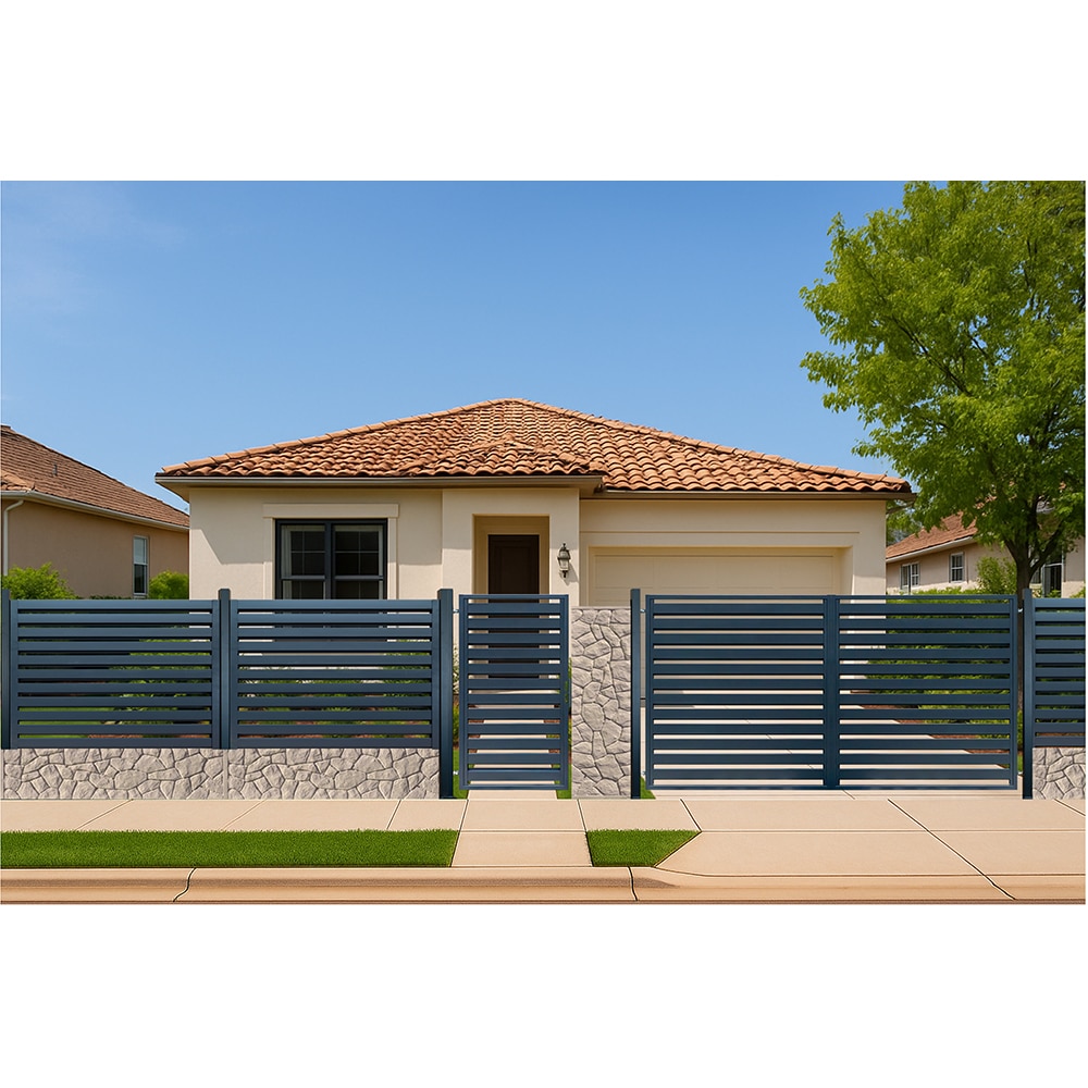 Panou gard Alexis, 180 x 150 cm, gri antracit