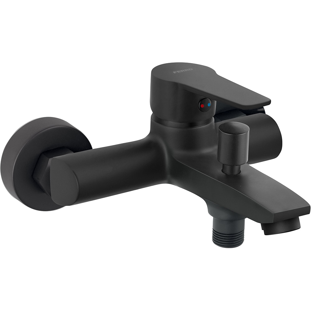 Baterie cada-dus FERRO Ritto BTR1BL, alama sanitara, negru