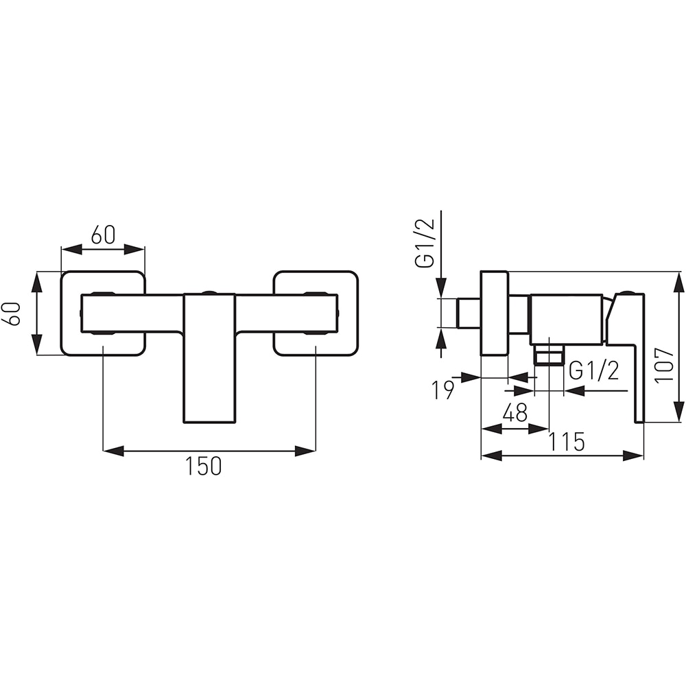 Baterie dus FERRO Zicco BZI7BL, alama sanitara, negru